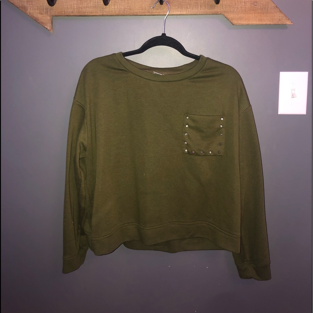 long sleeve sweater crop top
